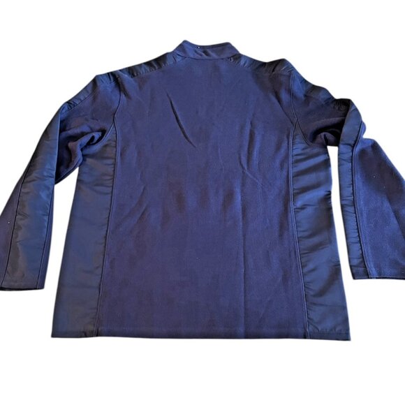 Calvin Klein Mens 1/4 zip Cotton Knit Athletic Wear Performance Pullover XL Navy - Picture 2 of 10